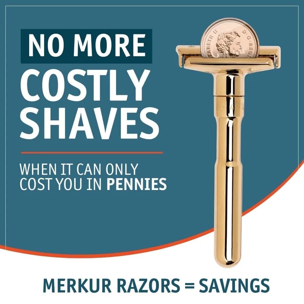 MERKUR FUTUR 702 Adjustable Double Edge Safety Razor - Bright Gold, 1 Count | Precision German Engineering for a Custom Shave - view 9