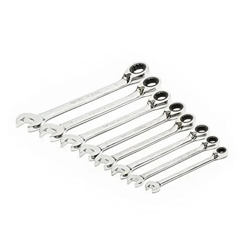 GEARWRENCH 8 Pc 72T Reversible Ratcheting Combination mm Wrench Set | Alloy Steel, 8mm-19mm, Polished thumbnail 6