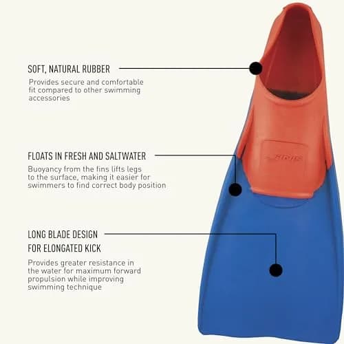 FINIS Long Floating Swim Fins M (2.27 kg / 5 lb) | Improves Kick Technique & Body Position thumbnail 4