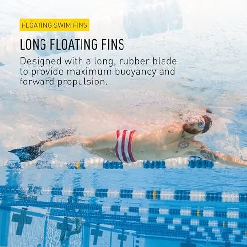 FINIS Long Floating Swim Fins M (2.27 kg / 5 lb) | Improves Kick Technique & Body Position thumbnail 3