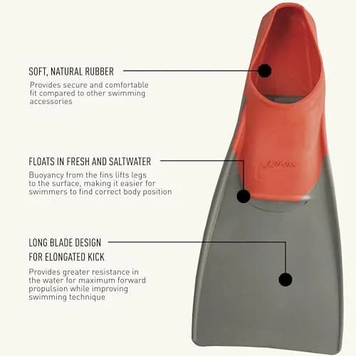 FINIS Long Floating Swim Fins L (42cm/20.98in) | Buoyant Training Aids for Kick Technique thumbnail 4