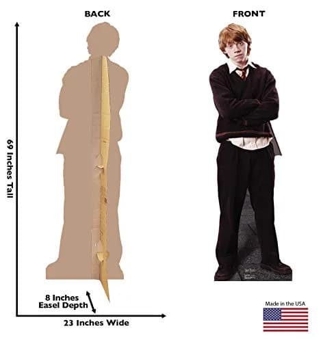 Cardboard People Ron Weasley Cardboard Cutout - Order of the Phoenix | Life-Size Harry Potter Standee for Parties & Events thumbnail 2