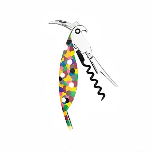 Alessi AAM32 1 Parrot Corkscrew, Cast Aluminum & PC, Multicolour | Designer Waiter Corkscrew for Home & Professional Use thumbnail 2