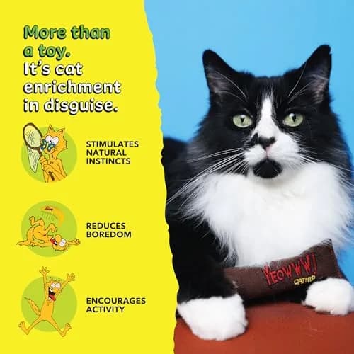 Yeowww! Catnip Cigar Cat Toy 18cm (7 inch) | Potent Organic Catnip Kicker for Cats thumbnail 5