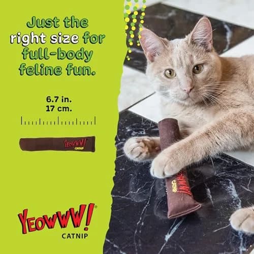 Yeowww! Catnip Cigar Cat Toy 18cm (7 inch) | Potent Organic Catnip Kicker for Cats thumbnail 3