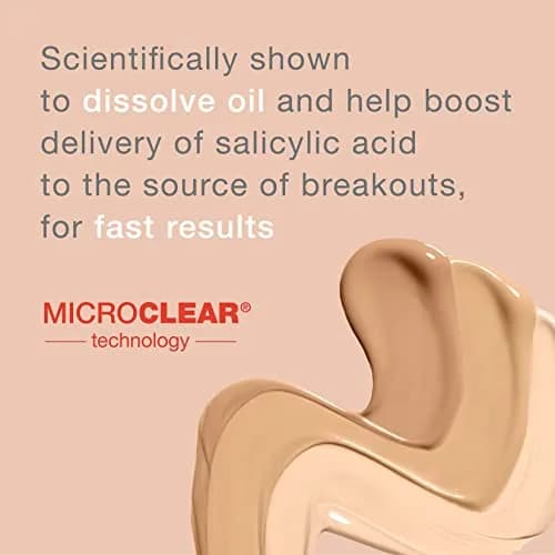 Neutrogena SkinClearing Liquid Foundation Natural Ivory 1 fl oz (29.57 ml) | Acne Fighting with MicroClear Technology thumbnail 3