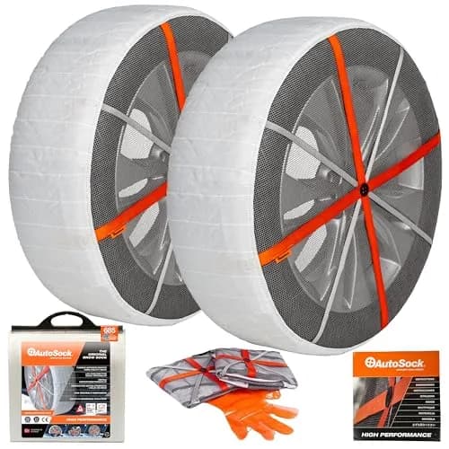AutoSock HP685 Snow Socks for Passenger Vehicles | Reusable Winter Tire Traction Device (70-120c) thumbnail 1