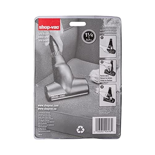 Shop-Vac Turbo Nozzle 1.25 Inch Diameter Deep Cleaning Tool for Carpets & Upholstery thumbnail 5