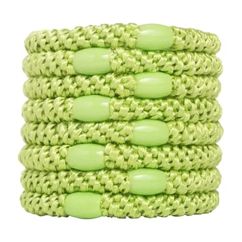 L. Erickson Grab & Go Ponytail Holders, Fresh Zesty Pop, 8 Pack | No Damage for Thick Hair, Strong, Stretchy & Snag-Free thumbnail 1