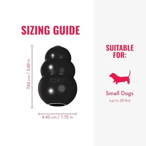 KONG Extreme Dog Toy, Durable Natural Rubber Chew, for Small Dogs | Unmatched Strength & Engagement thumbnail 4