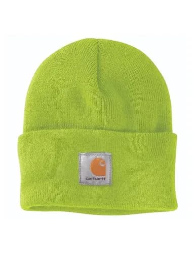 Carhartt Men's Knit Cuffed Beanie, Brite Lime | Dependable Warmth & Classic Style (70-120 chars) thumbnail 1