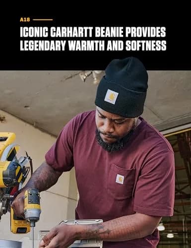 Carhartt Men's Knit Cuffed Beanie, Brite Lime | Dependable Warmth & Classic Style (70-120 chars) thumbnail 3