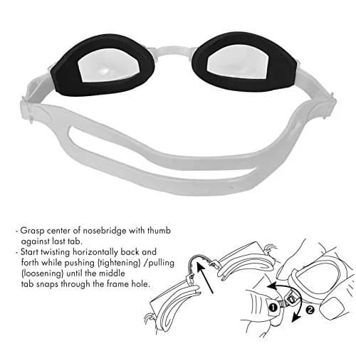 TYR Team Sprint Performance Goggle (Clear) | Universal Fit for All Swimmers thumbnail 4