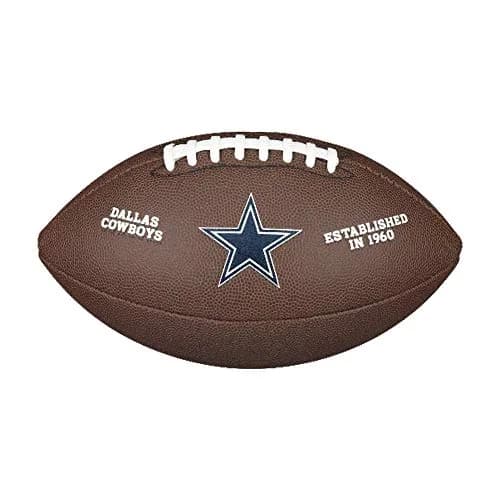 Wilson NFL Official Dallas Cowboys Composite Leather Football | 1 lb (0.45 kg) — Backyard Legend Composite