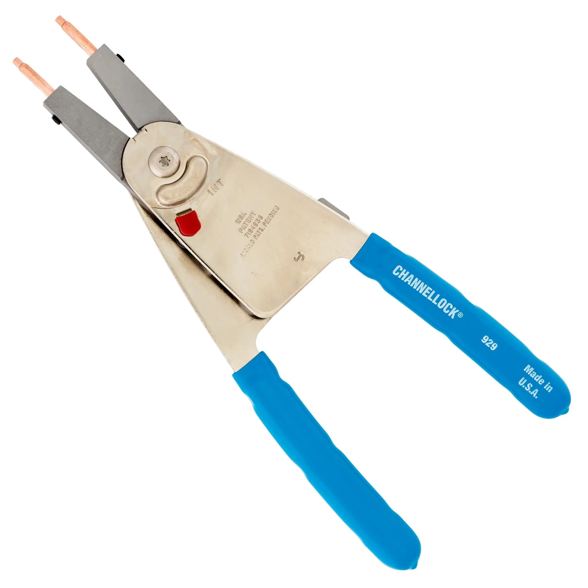 Channellock 929 Retaining Ring Plier 10-Inch | Convertible, Alloy Steel, Blue Handle