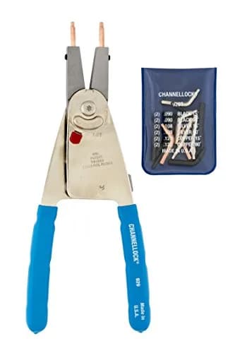 Channellock 929 Retaining Ring Plier 10-Inch | Convertible, Alloy Steel, Blue Handle thumbnail 2