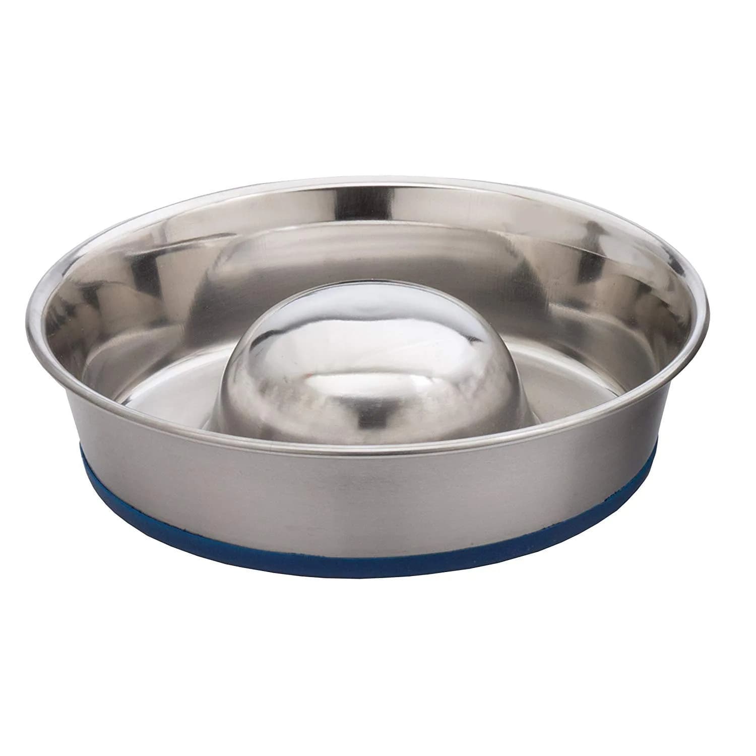 OurPets DuraPet Slow Feed Premium Stainless Steel Bowl (Heavyweight Durable Stainless Steel Bowls, Dog Food Bowl, and Dog Water Bowl) Great Alternative to Snuffle Mat for Dogs-Medium — Medium (4.5 Cups)
