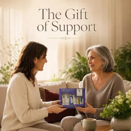 Lindi Skin Fight Back Pack, Chemo Skin Care Kit, Cancer Radiation Gift Set | Gentle, Sensitive Skin Support (70-120 chars) thumbnail 3