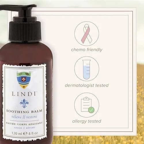 Lindi Skin Soothing Balm for Cracked Hands and Feet | Unscented, 4 Fl Oz | Promotes Hydration & Skin Repair thumbnail 6