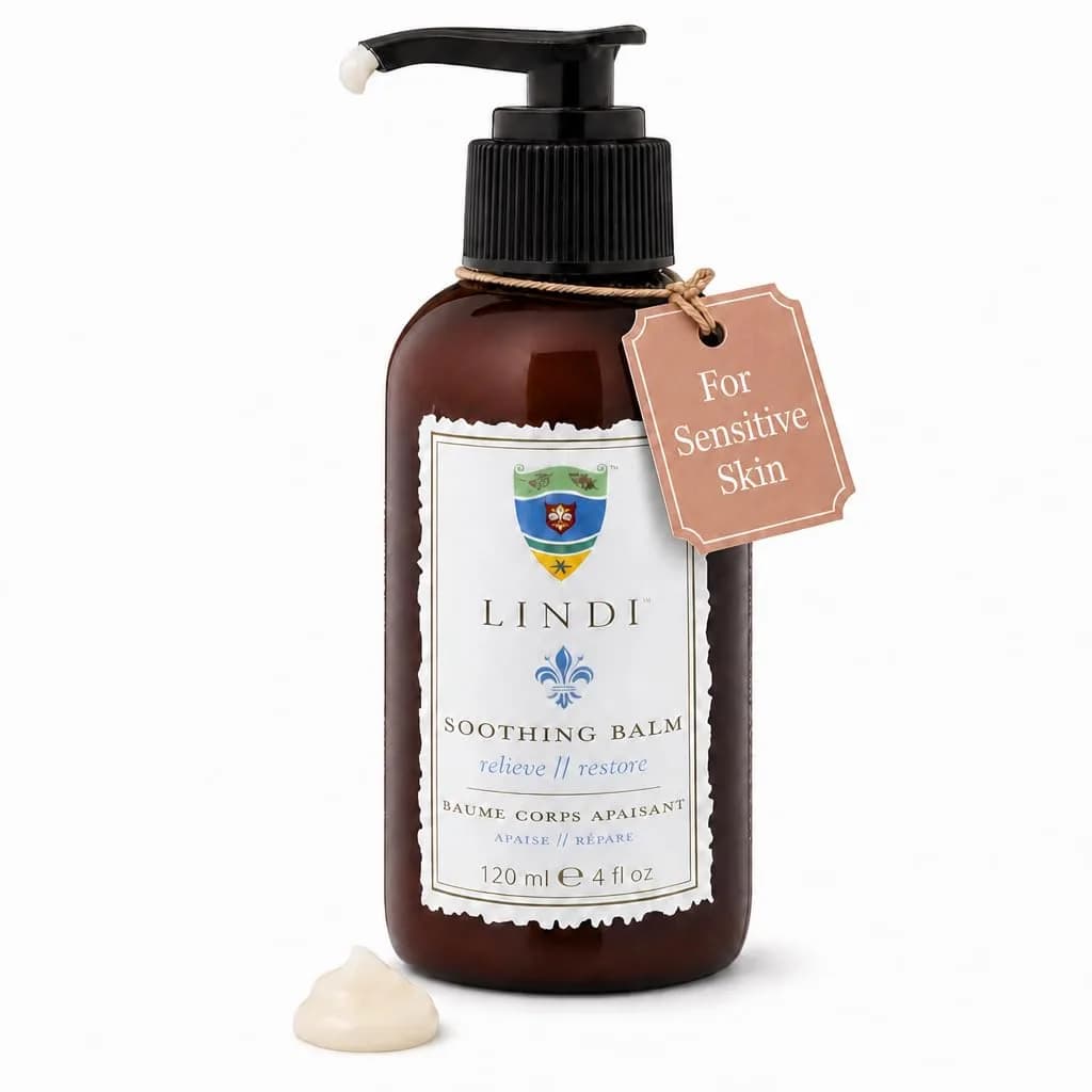 Lindi Skin Soothing Balm for Cracked Hands and Feet | Unscented, 4 Fl Oz | Promotes Hydration & Skin Repair — Hint of Pink