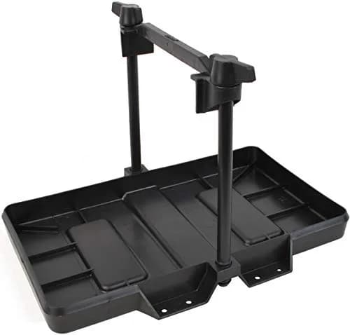 Attwood Adjustable Marine Battery Tray Group 27 Black Plastic | Secure Hold-Down for Rough Waters thumbnail 1