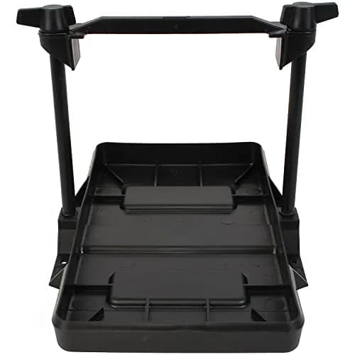 Attwood Adjustable Marine Battery Tray Group 27 Black Plastic | Secure Hold-Down for Rough Waters thumbnail 2
