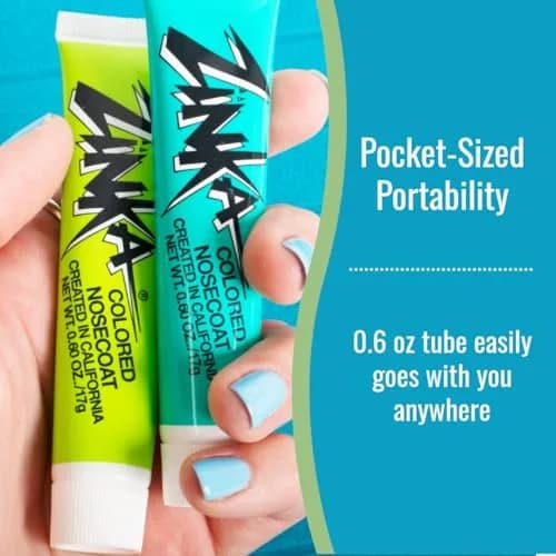 Zinka Colored Zinc Oxide Sunblock Stick SPF 50 Yellow | High Zinc Formula for Nose and Face, Water & Sweat Resistant thumbnail 6