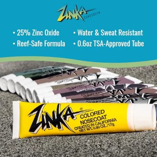 Zinka Colored Zinc Oxide Sunblock Stick SPF 50 Yellow | High Zinc Formula for Nose and Face, Water & Sweat Resistant thumbnail 2
