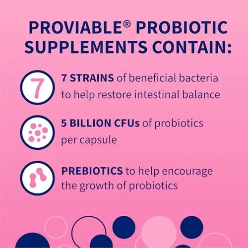 Nutramax Proviable Probiotics + Prebiotics for Dogs & Cats, Capsules, 80ct | Supports Gut Balance & Digestive Health thumbnail 9