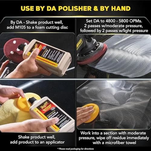Meguiar's Mirror Glaze Ultra-Cut Compound 946ml (32 Fl Oz) | Removes Scratches & Oxidation thumbnail 5