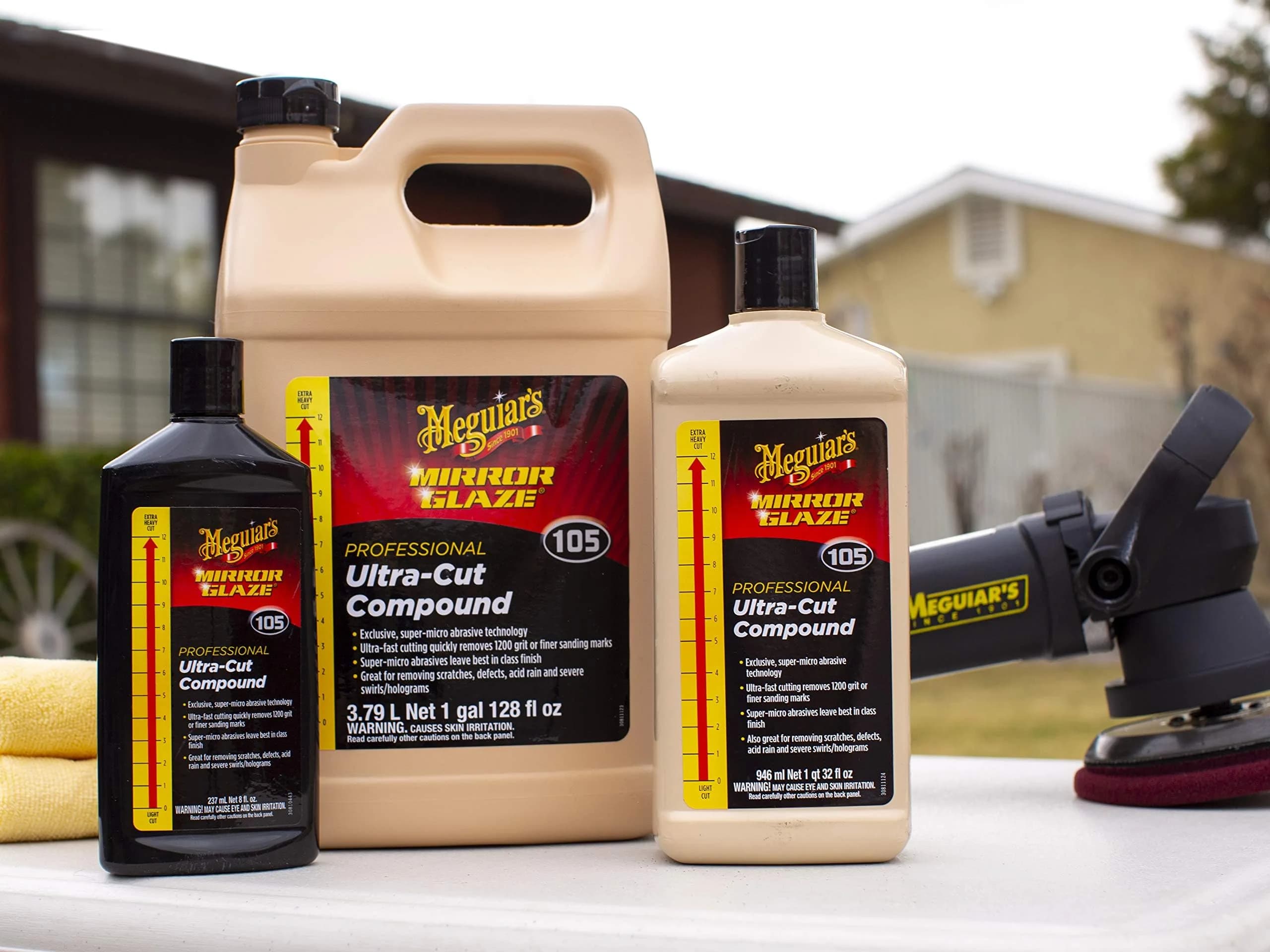 Meguiar's Mirror Glaze Ultra-Cut Compound 946ml (32 Fl Oz) | Removes Scratches & Oxidation - view 8