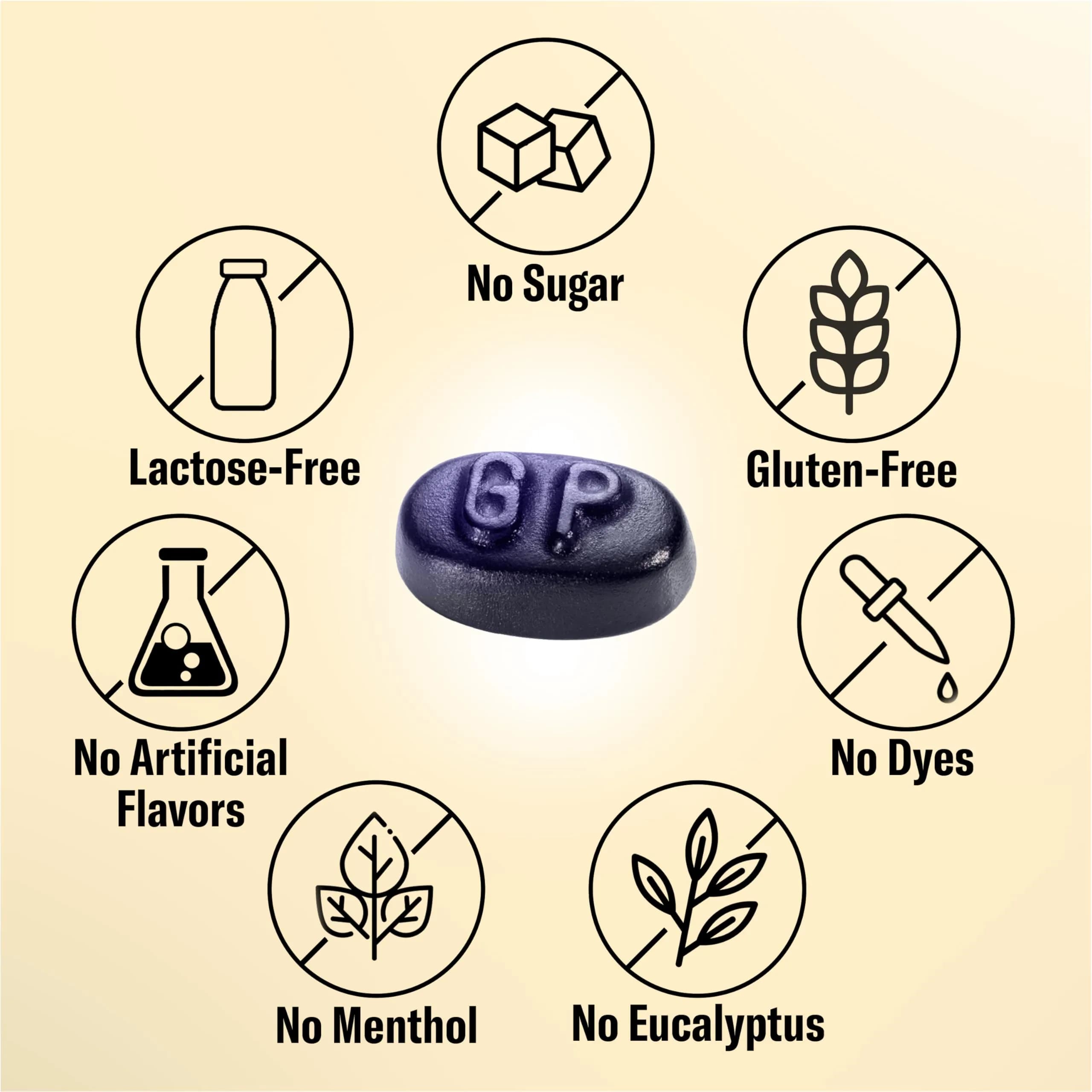 GRETHER'S Sugarfree Blackcurrant Pastilles 60g (2.1 oz) | Swiss Dry Mouth & Throat Comfort - view 4