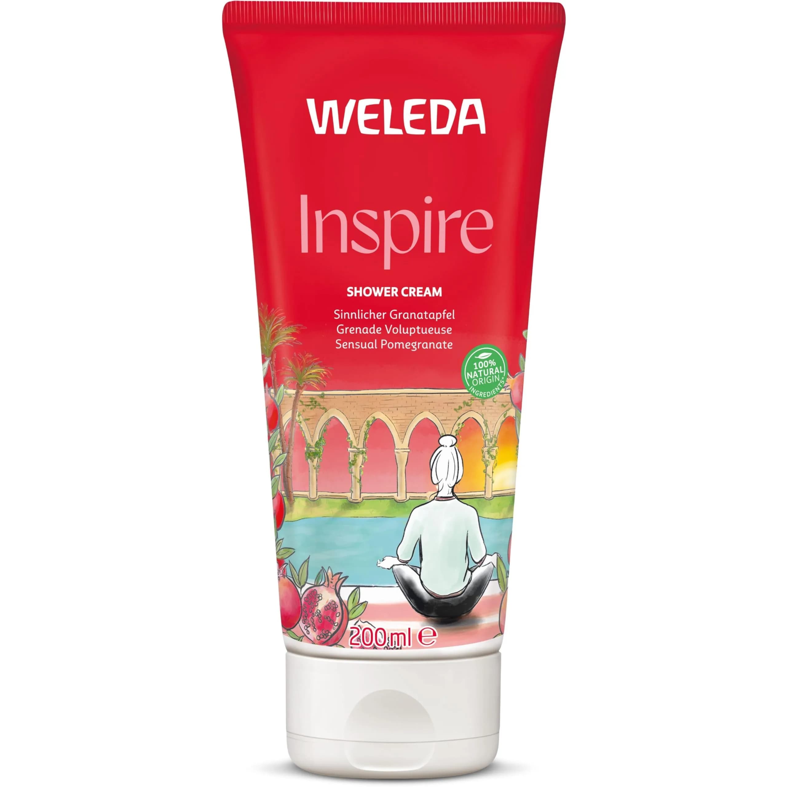 Weleda Replenishing Pomegranate Body Wash 6.8 Fl Oz | Gentle Plant Rich Cleanser for Soft Skin — Pomegranate