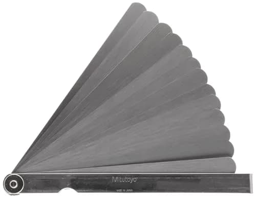 Mitutoyo 184-301S Thickness Gage 0.05-1mm | 150mm Blade Length, 13-Leaf Set thumbnail 1