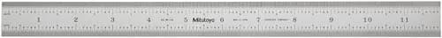 Mitutoyo 182-126 Steel Ruler 12x300mm | Dual-Scale Precision Tool for Industries thumbnail 1