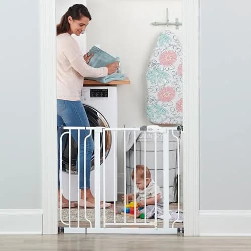 Regalo Safety 29"-38.5" Easy Step Baby Gate | Extra Wide Door & Stair Protection thumbnail 5