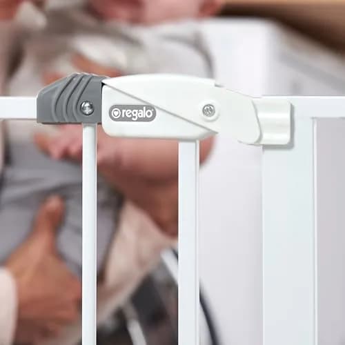 Regalo Safety 29"-38.5" Easy Step Baby Gate | Extra Wide Door & Stair Protection thumbnail 6