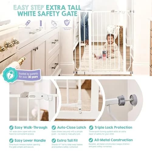 Regalo Safety 36" Extra Tall Baby Gate | Child & Pet Safety for Doorways & Stairs thumbnail 3