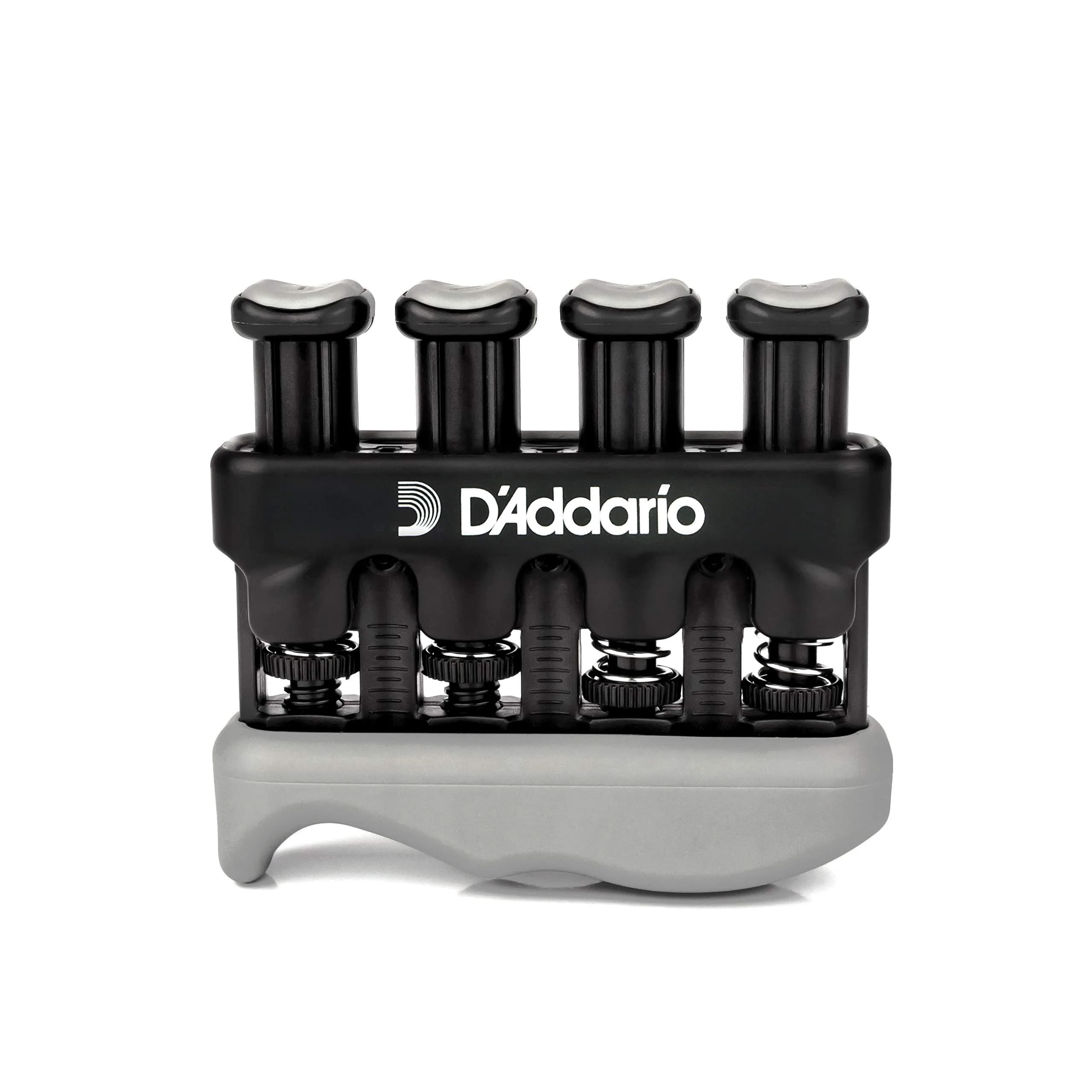 D'Addario Varigrip Hand Exerciser with Adjustable Tension & Simulated Strings | Black/Grey