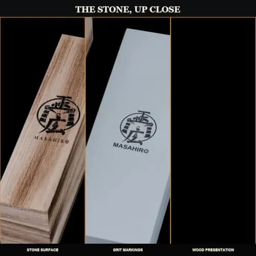 HMS 400/1000 Grit Dual-Sided Whetstone, 7-Inch Sharpening Stone | Coarse to Fine Edge Restoration thumbnail 7