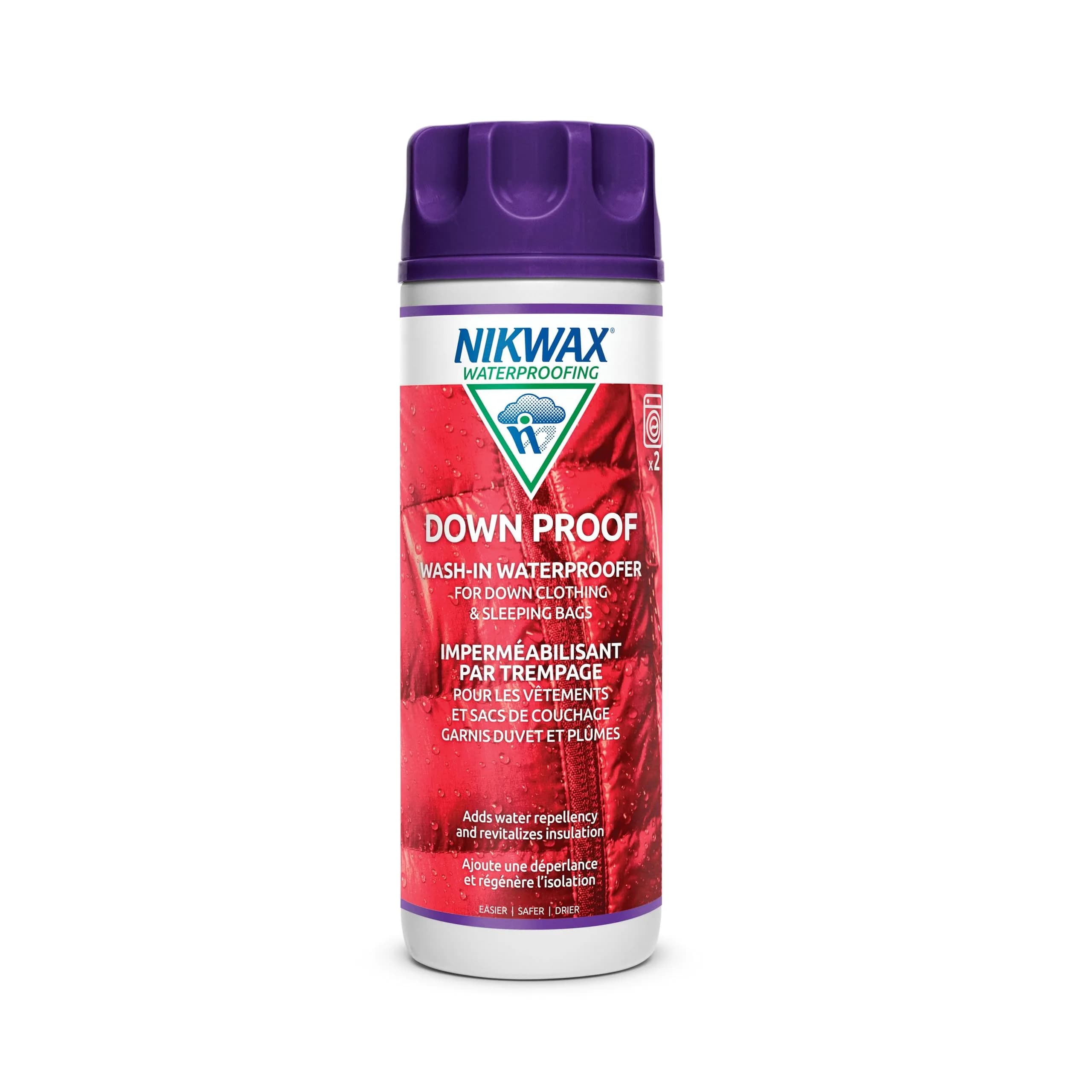 Nikwax Down Proof Wash-in Waterproofing 300ml (10.14 Fl Oz) | Restores DWR for Down Gear