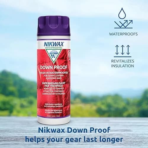 Nikwax Down Proof Wash-in Waterproofing 300ml (10.14 Fl Oz) | Restores DWR for Down Gear thumbnail 3