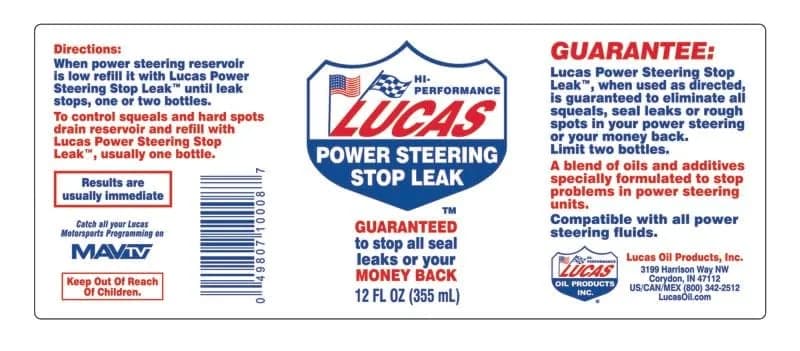 Lucas Oil Power Steering Stop Leak 12 Fl Oz (Pack of 12) | Stops leaks & rack problems thumbnail 3