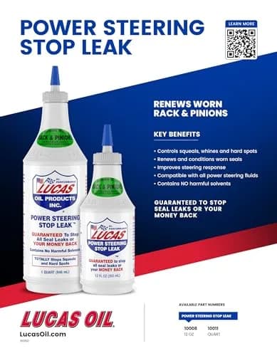 Lucas Oil Power Steering Stop Leak 12 Fl Oz (Pack of 12) | Stops leaks & rack problems thumbnail 4