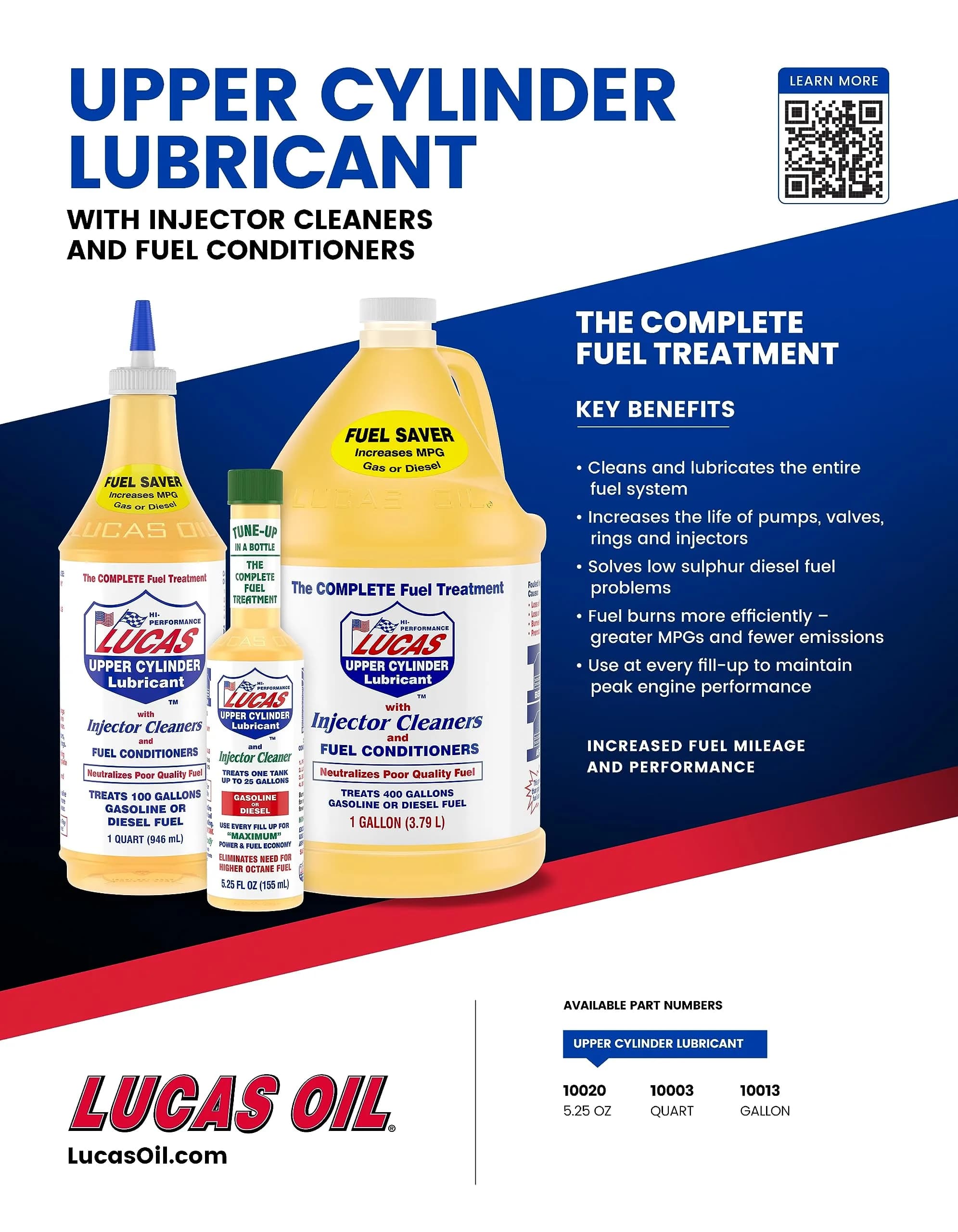 Lucas Oil Fuel Treatment 5.25 oz (156 ml) Bottles - 24 Pack | Boosts Power & Fuel Economy - view 6