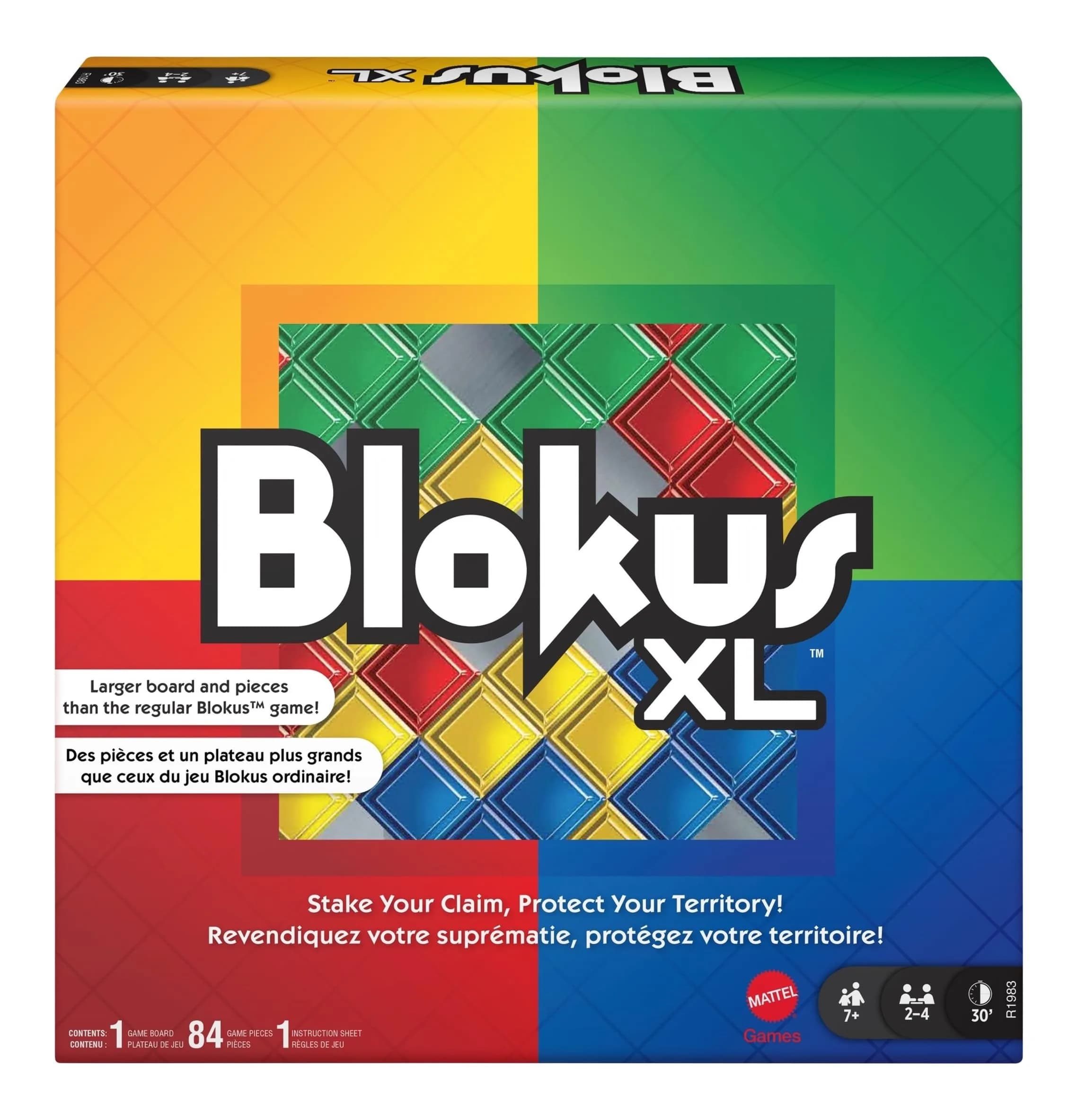 Mattel Games Blokus XL Board Game | Oversized Pieces for Easy Grip & Strategy (2-4 Players) - main product image