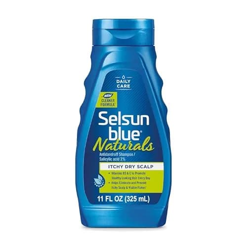 Selsun Blue Naturals Itchy Dry Scalp Antidandruff Shampoo 11 fl. oz. | Controls scalp psoriasis, relieves itching, free from harmful chemicals thumbnail 1