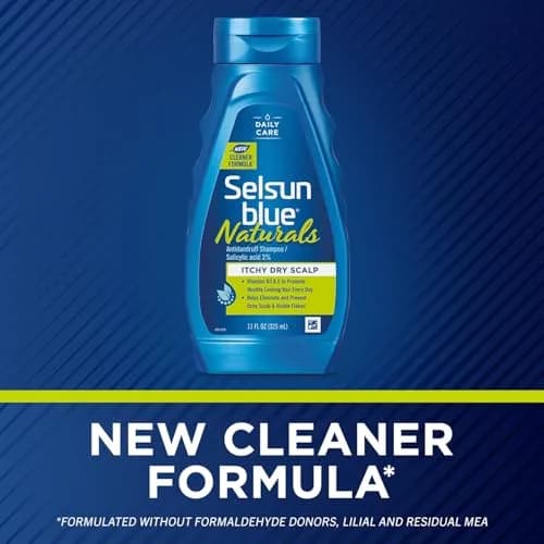 Selsun Blue Naturals Itchy Dry Scalp Antidandruff Shampoo 11 fl. oz. | Controls scalp psoriasis, relieves itching, free from harmful chemicals thumbnail 2