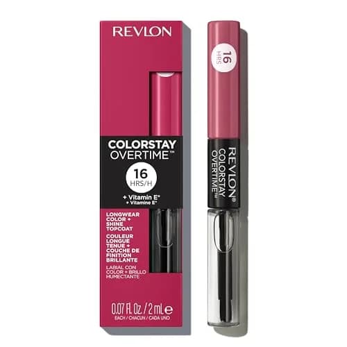 Revlon ColorStay Overtime Lipcolor 0.07 Fl Oz | Long-Lasting, Transfer-Proof Lipstick with Vitamin E thumbnail 1
