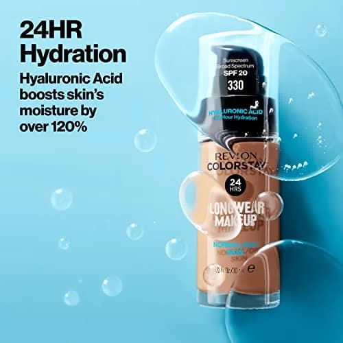 Revlon ColorStay Liquid Foundation SPF 20, 400 Caramel 29.57ml (1 fl oz) | Natural Finish for Normal & Dry Skin thumbnail 5